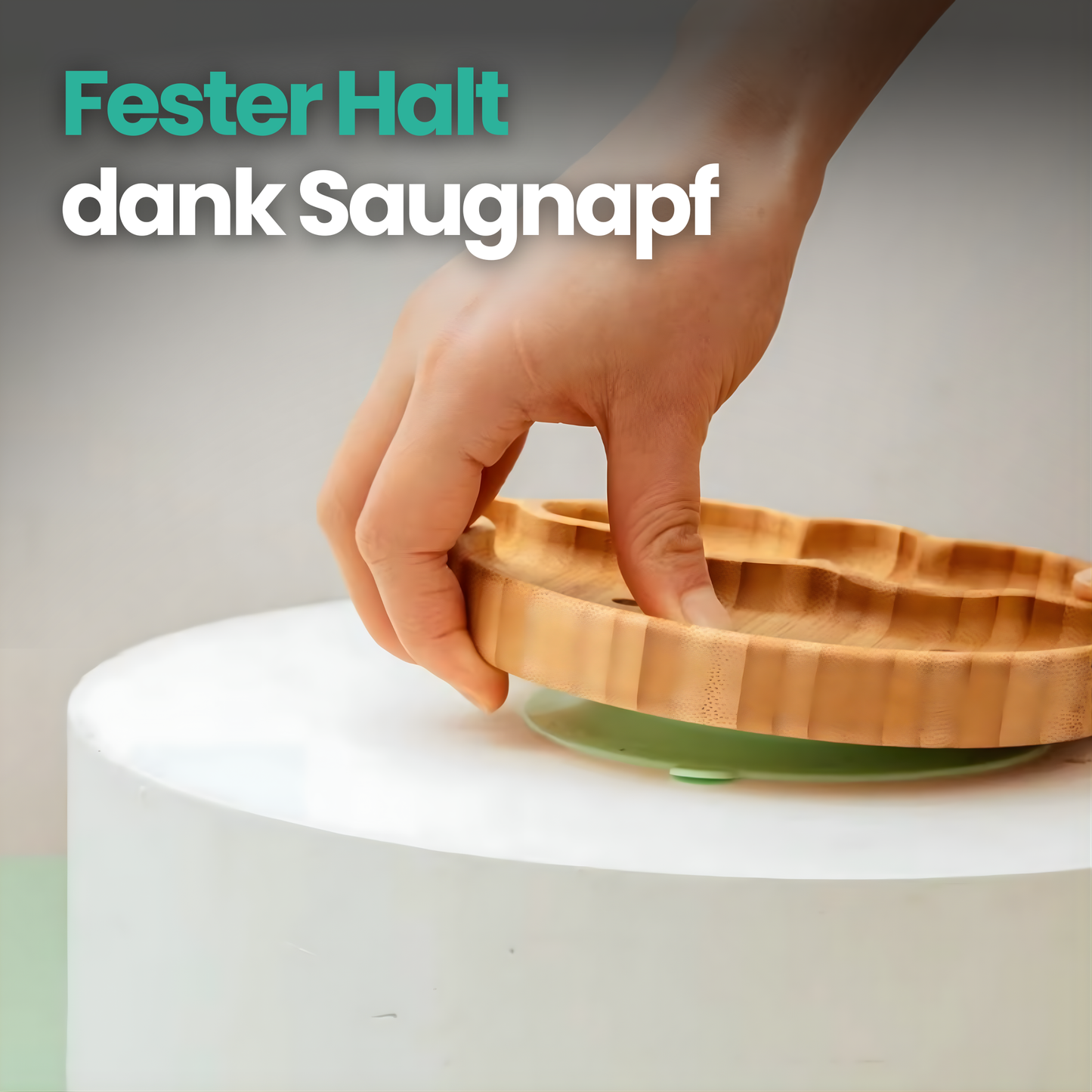 Bambus Baby Geschirrset mit Saugnapf – Weniger Chaos. Mehr entspanntes Essen.