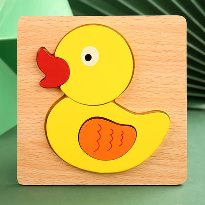 3D Holz-Puzzle für Kinder – Spielerisch lernen & kreativ entdecken