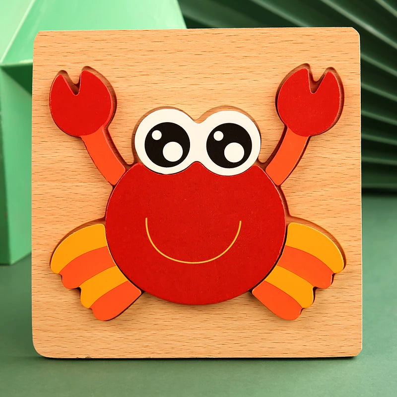 3D Holz-Puzzle für Kinder – Spielerisch lernen & kreativ entdecken