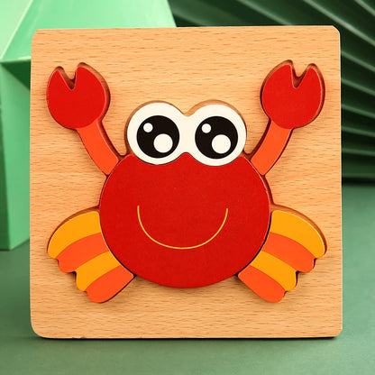 3D Holz-Puzzle für Kinder – Spielerisch lernen & kreativ entdecken