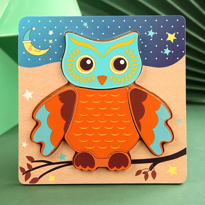 3D Holz-Puzzle für Kinder – Spielerisch lernen & kreativ entdecken