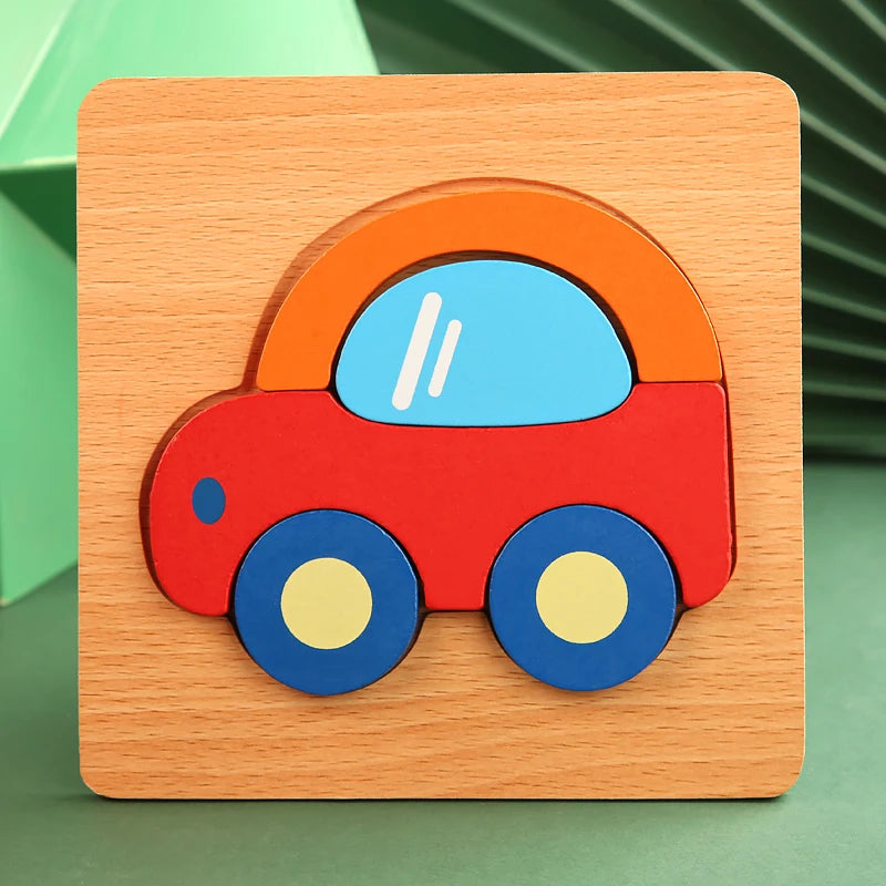 3D Holz-Puzzle für Kinder – Spielerisch lernen & kreativ entdecken