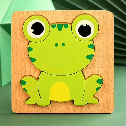 3D Holz-Puzzle für Kinder – Spielerisch lernen & kreativ entdecken