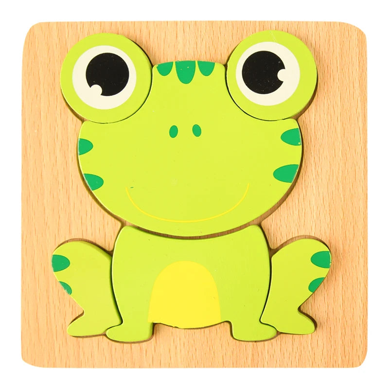 3D Holz-Puzzle für Kinder – Spielerisch lernen & kreativ entdecken