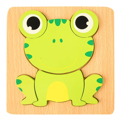 3D Holz-Puzzle für Kinder – Spielerisch lernen & kreativ entdecken