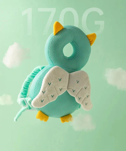 Baby learning-to-walk pillow with fall protection