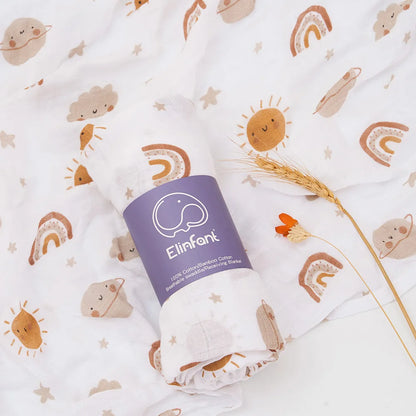 Bamboo Cotton Baby Muslin Swaddle Blanket