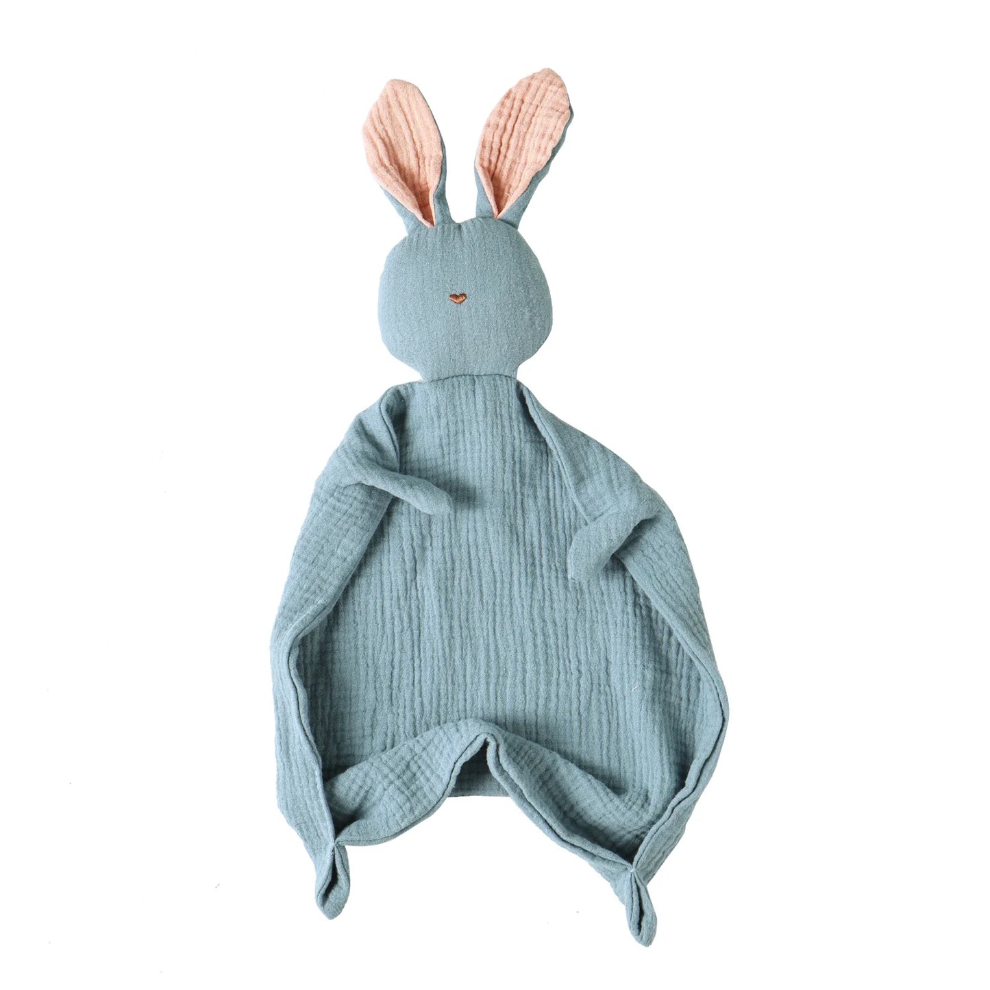 Cute bunny security blanket made of 100% cotton for babies