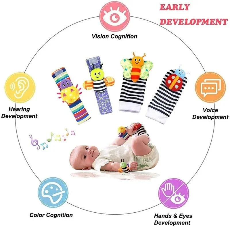 AFOVIC Baby Rattle Set