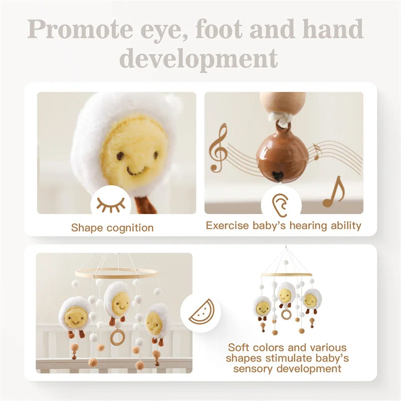 Baby Holz-Rassel mit Tiermotiv