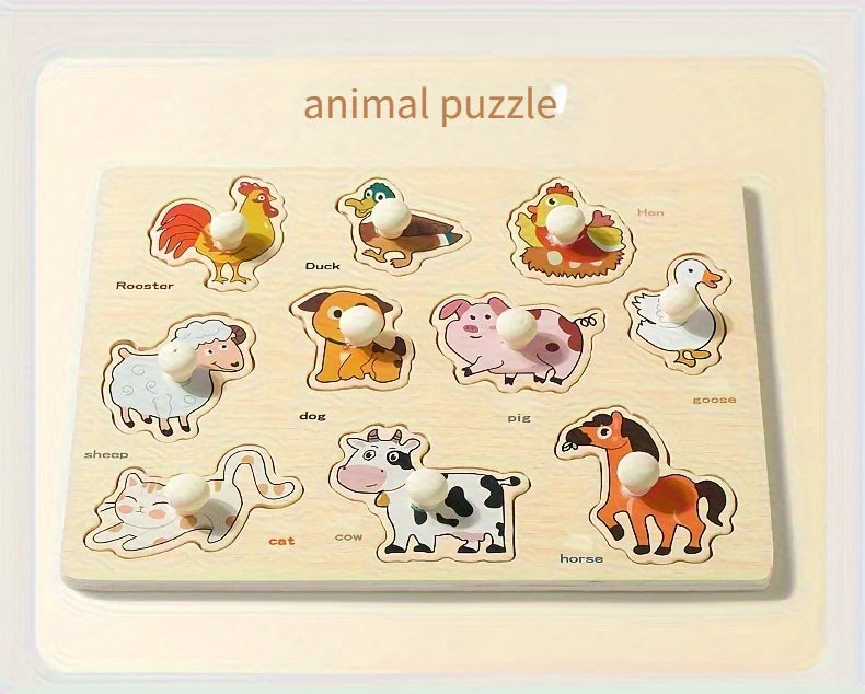 Wooden Puzzles for Babies & Toddlers