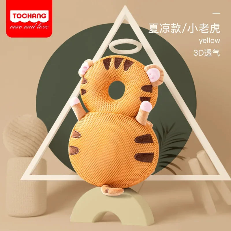 Baby learning-to-walk pillow with fall protection