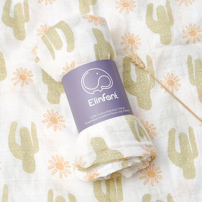 Bamboo Cotton Baby Muslin Swaddle Blanket
