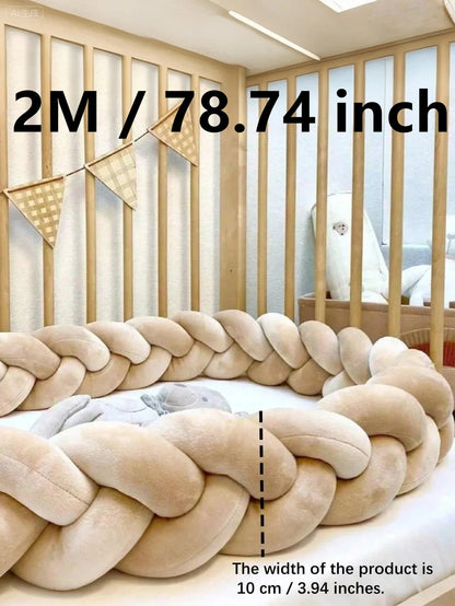 Cot bumper, Braided Cot Bumper for Toddlers