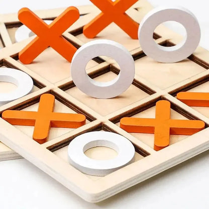 Montessori Holz Tic-Tac-Toe Lernspiel