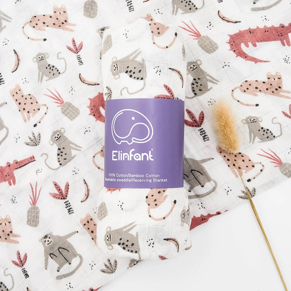 Bamboo Cotton Baby Muslin Swaddle Blanket