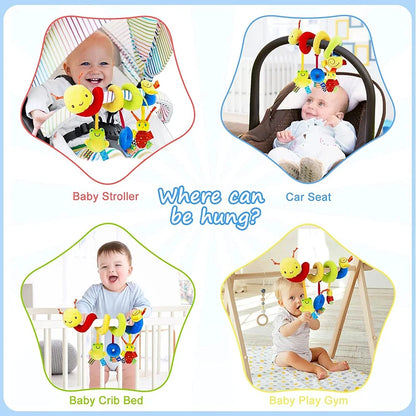 Spiral-Spielzeug für Kinderwagen, Babyschale & Babybett – Spielspaß für unterwegs