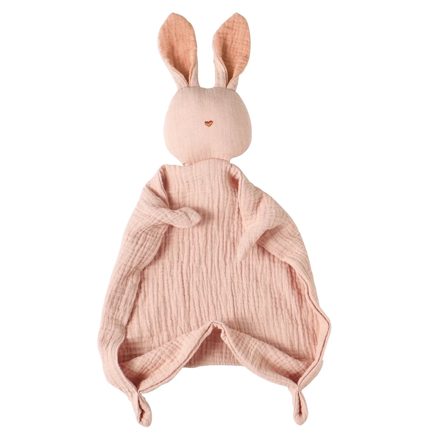 Cute bunny security blanket made of 100% cotton for babies