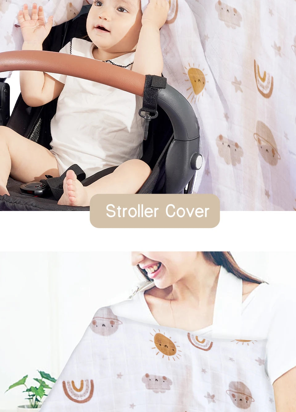 Bamboo Cotton Baby Muslin Swaddle Blanket