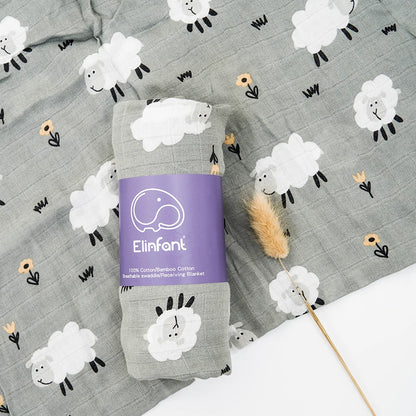 Bamboo Cotton Baby Muslin Swaddle Blanket
