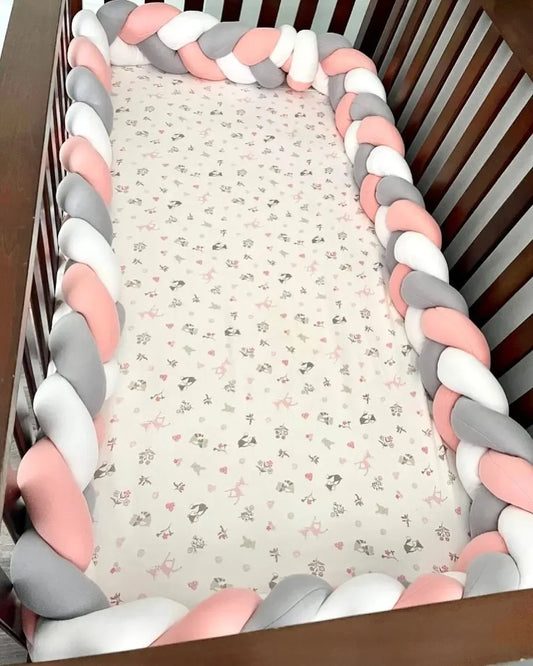 Cot bumper, Braided Cot Bumper for Toddlers