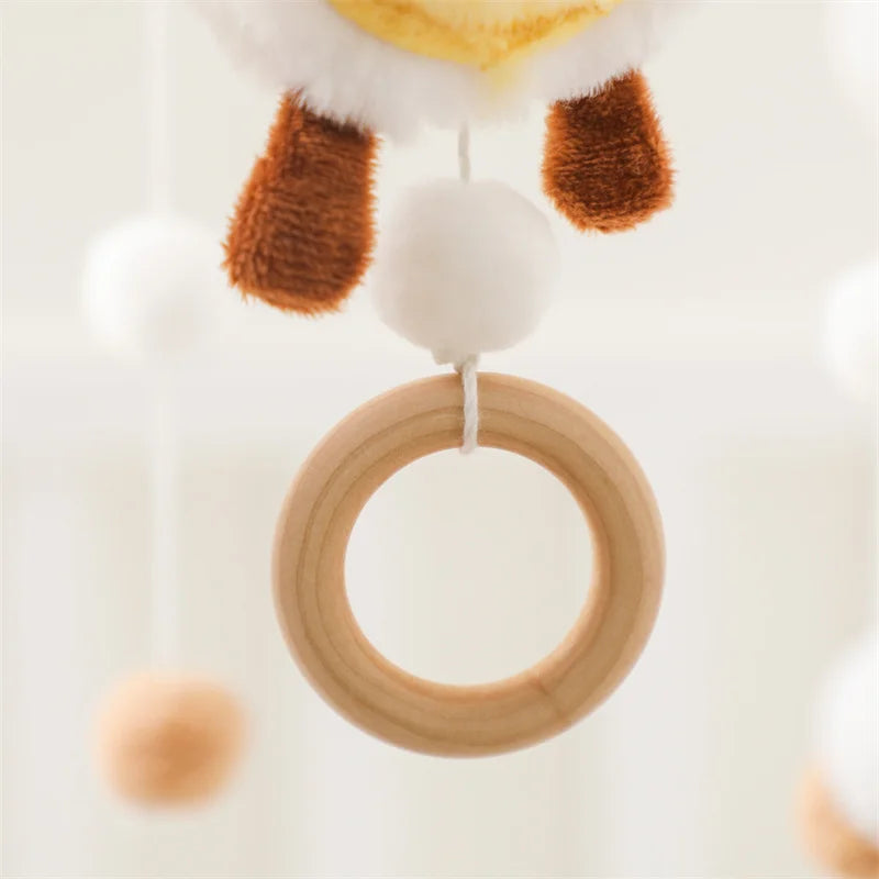 Baby Holz-Rassel mit Tiermotiv