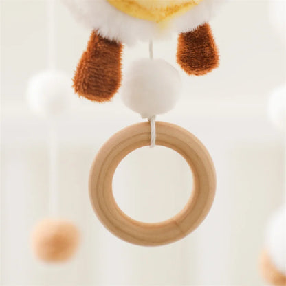 Baby Holz-Rassel mit Tiermotiv