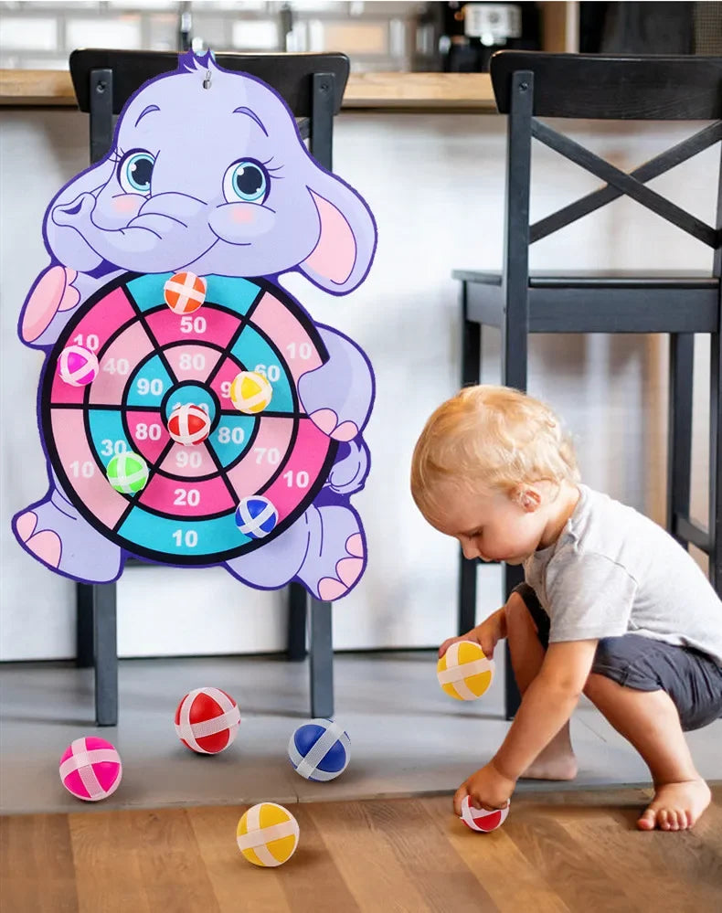 Montessori Klett-Dartspiel für Kinder – Spiel, Spaß & Bewegung