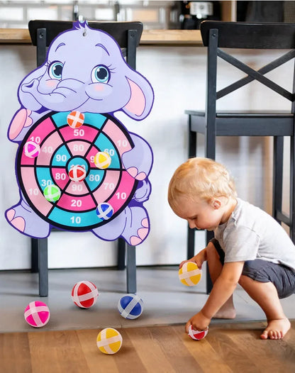 Montessori Klett-Dartspiel für Kinder – Spiel, Spaß & Bewegung