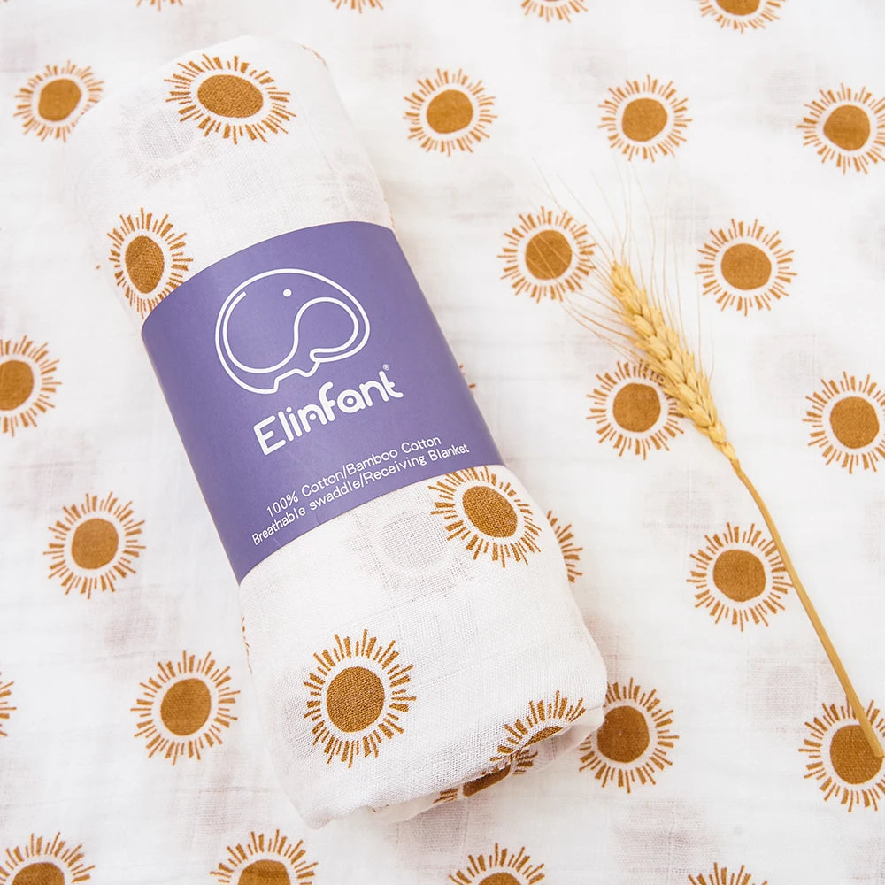 Bamboo Cotton Baby Muslin Swaddle Blanket