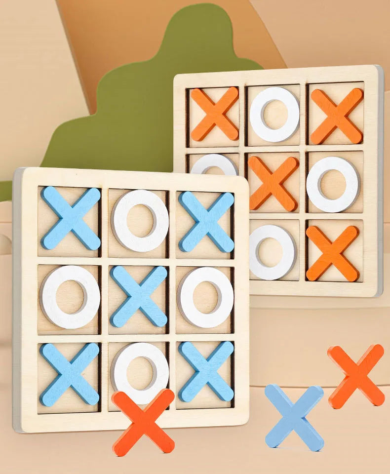 Montessori Holz Tic-Tac-Toe Lernspiel