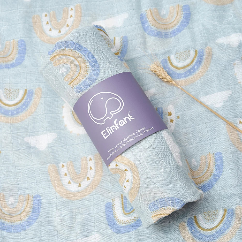 Bamboo Cotton Baby Muslin Swaddle Blanket