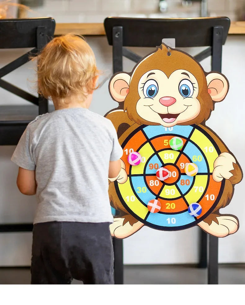 Montessori Klett-Dartspiel für Kinder – Spiel, Spaß & Bewegung