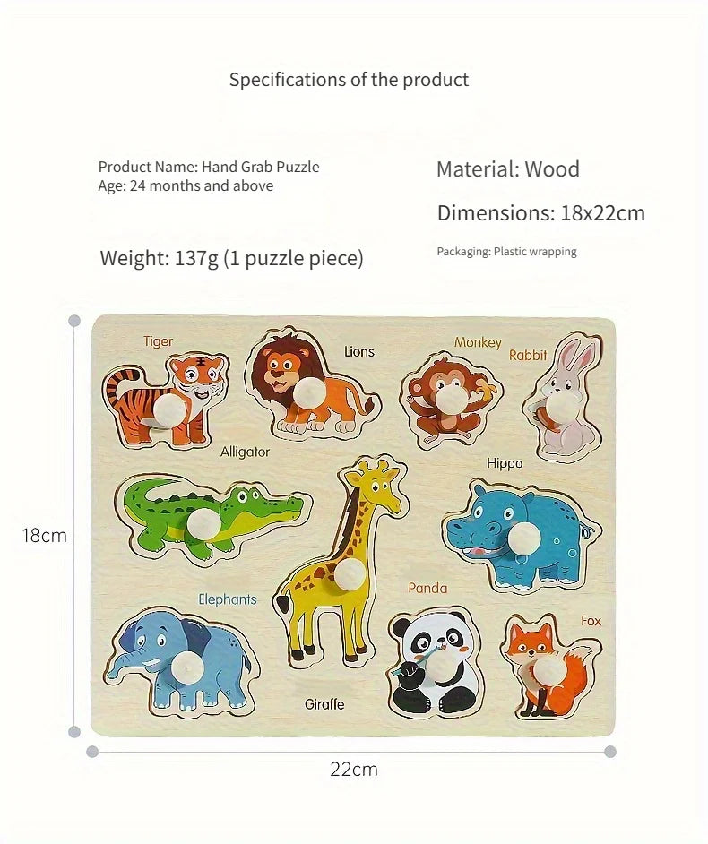 Wooden Puzzles for Babies & Toddlers