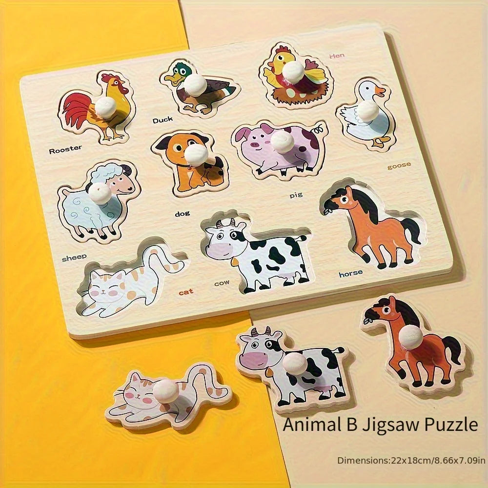 Wooden Puzzles for Babies & Toddlers