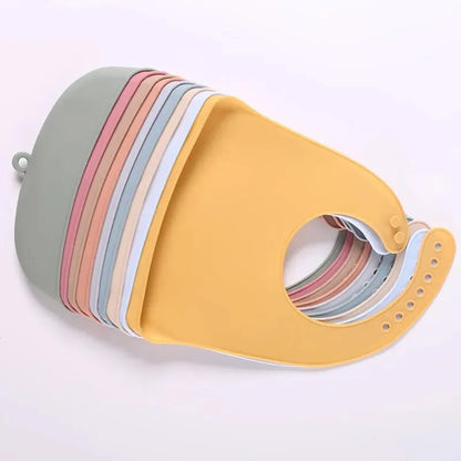 Waterproof Silicone Baby Bib Easy to Clean