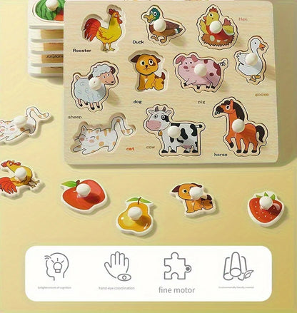Wooden Puzzles for Babies & Toddlers