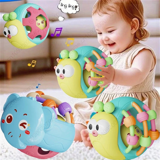 Baby Greifball mit Rassel & Beißring – Entdecken, Greifen und Spielen