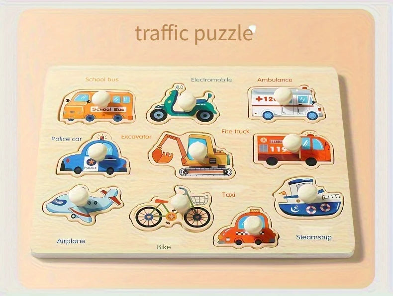 Wooden Puzzles for Babies & Toddlers