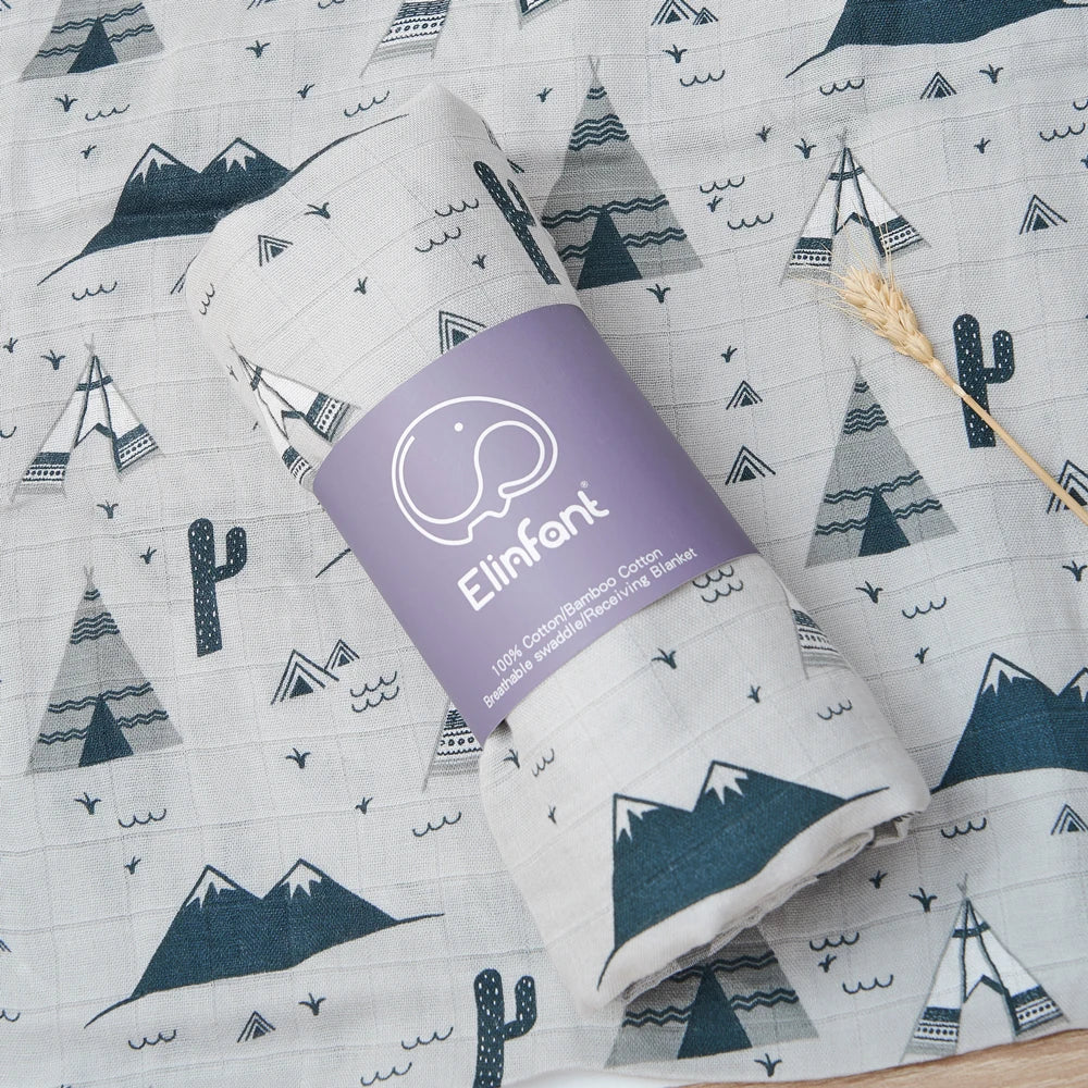 Bamboo Cotton Baby Muslin Swaddle Blanket
