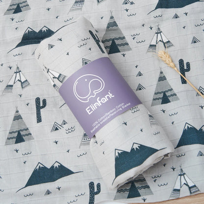 Bamboo Cotton Baby Muslin Swaddle Blanket