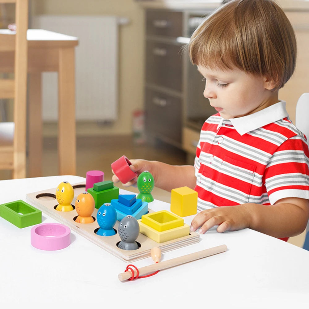 Montessori Steck- & Sortierbrett aus Holz
