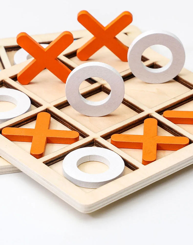 Montessori Holz Tic-Tac-Toe Lernspiel