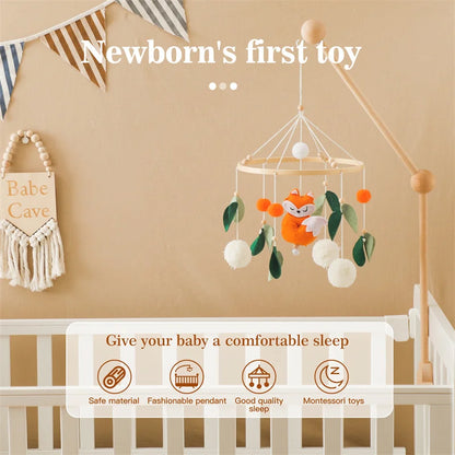 Baby Holz-Rassel mit Tiermotiv