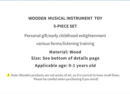 Montessori Musikinstrumente aus Holz