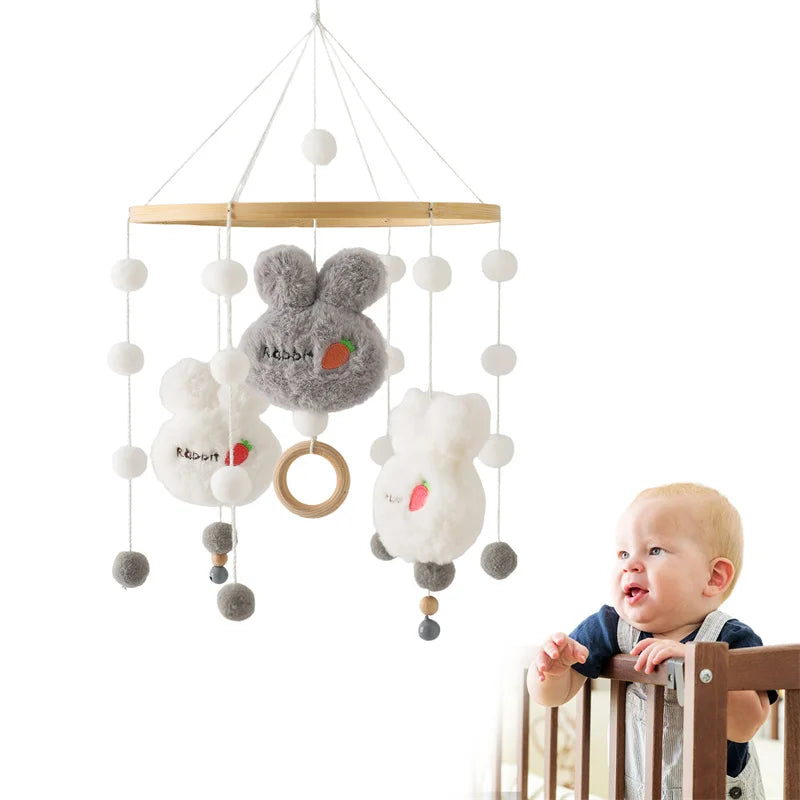 Baby Holz-Rassel mit Tiermotiv