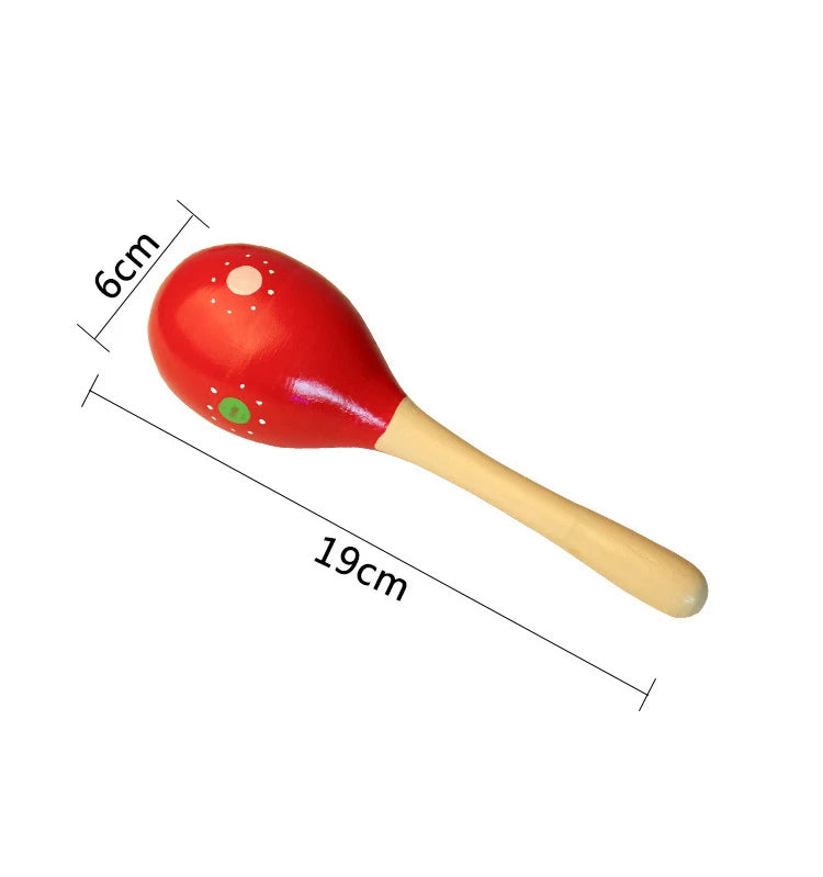 Große Montessori Baby Spielzeug Holz Bunte Musikinstrument Rassel Shaker Sand Hammer Glocke Kinder Kinder Frühes Lernen Spielzeug