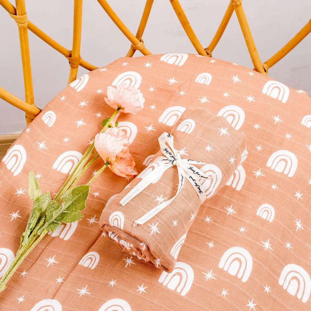 Bamboo Cotton Baby Muslin Swaddle Blanket