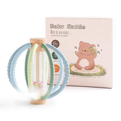 Baby Wooden Rain Shaker & Teether