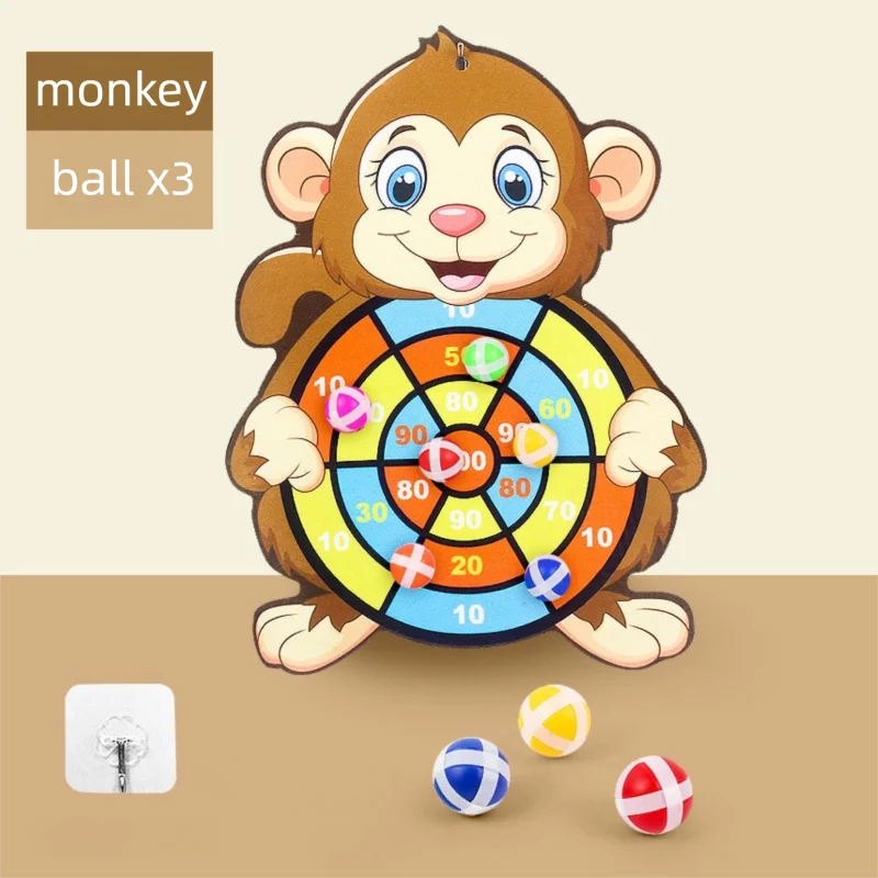 Montessori Klett-Dartspiel für Kinder – Spiel, Spaß & Bewegung